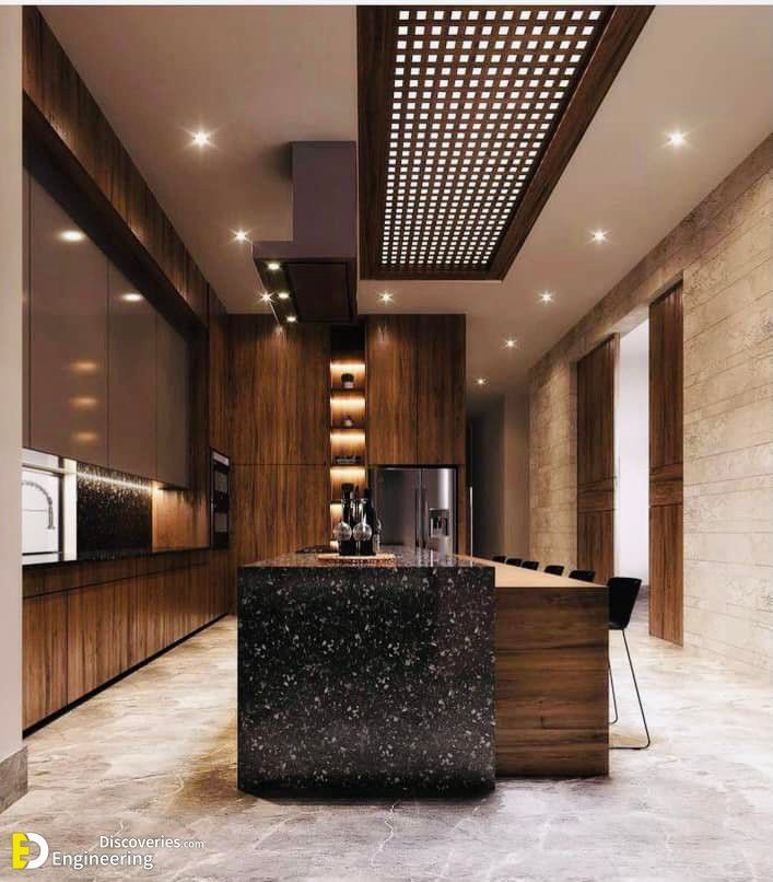 طراحی میز جزیره در آشپزخانه